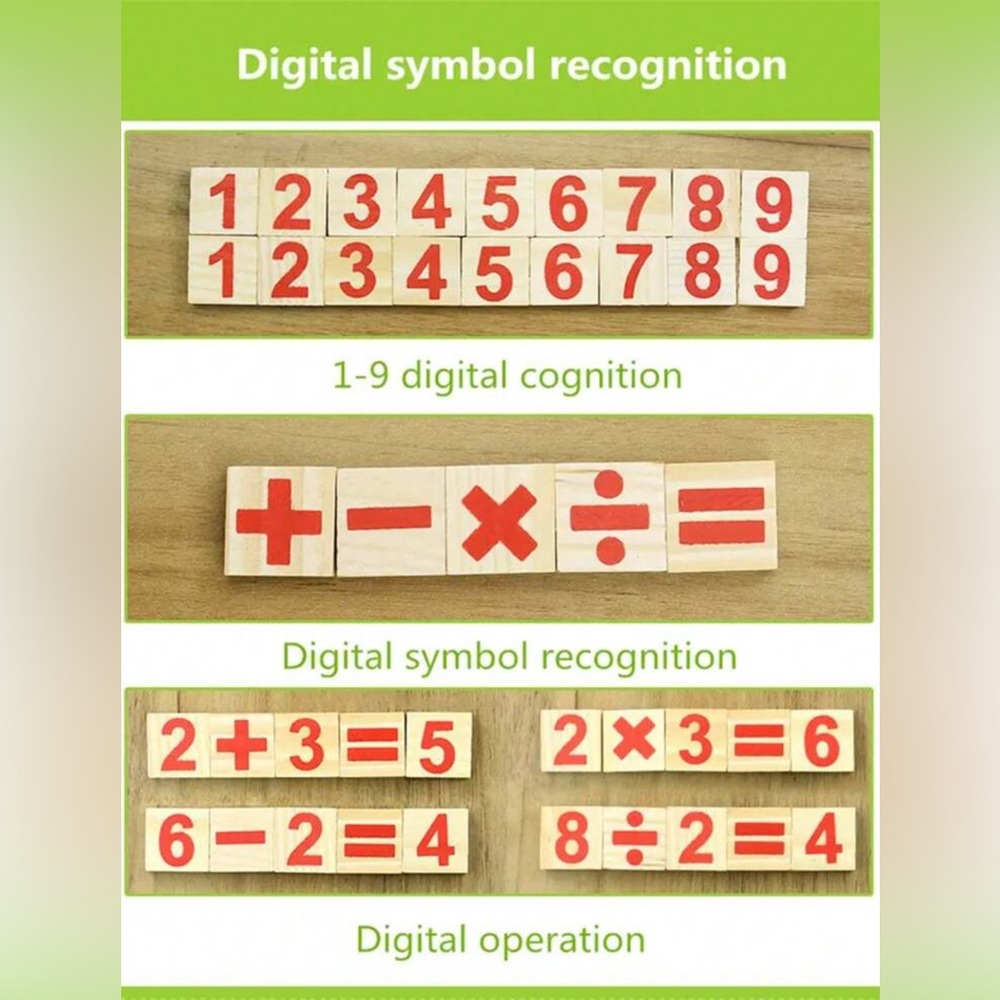 Wooden Math Learning Set - Picture 6 of 9